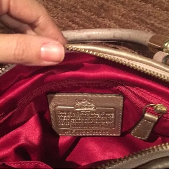 SOLD RARE Beautiful Coach Madison Sophia Sequin Mini Satchel hand bag🔥 - Picture 4 of 8